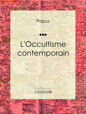 cover image of L'Occultisme contemporain